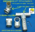 単管 クランプ 錆に強い 溶融亜鉛鍍金 止めビス(SUS304) 引張耐荷重5665N(578kg)